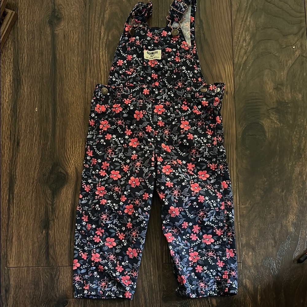 Floral Kids Overalls